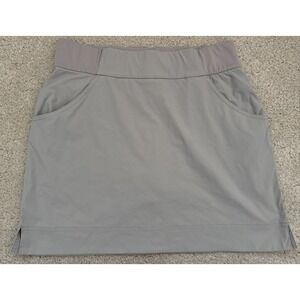 Columbia Sportswear Womens Hiking Athletic Skirt Skort Gray Pockets Tennis Sz M